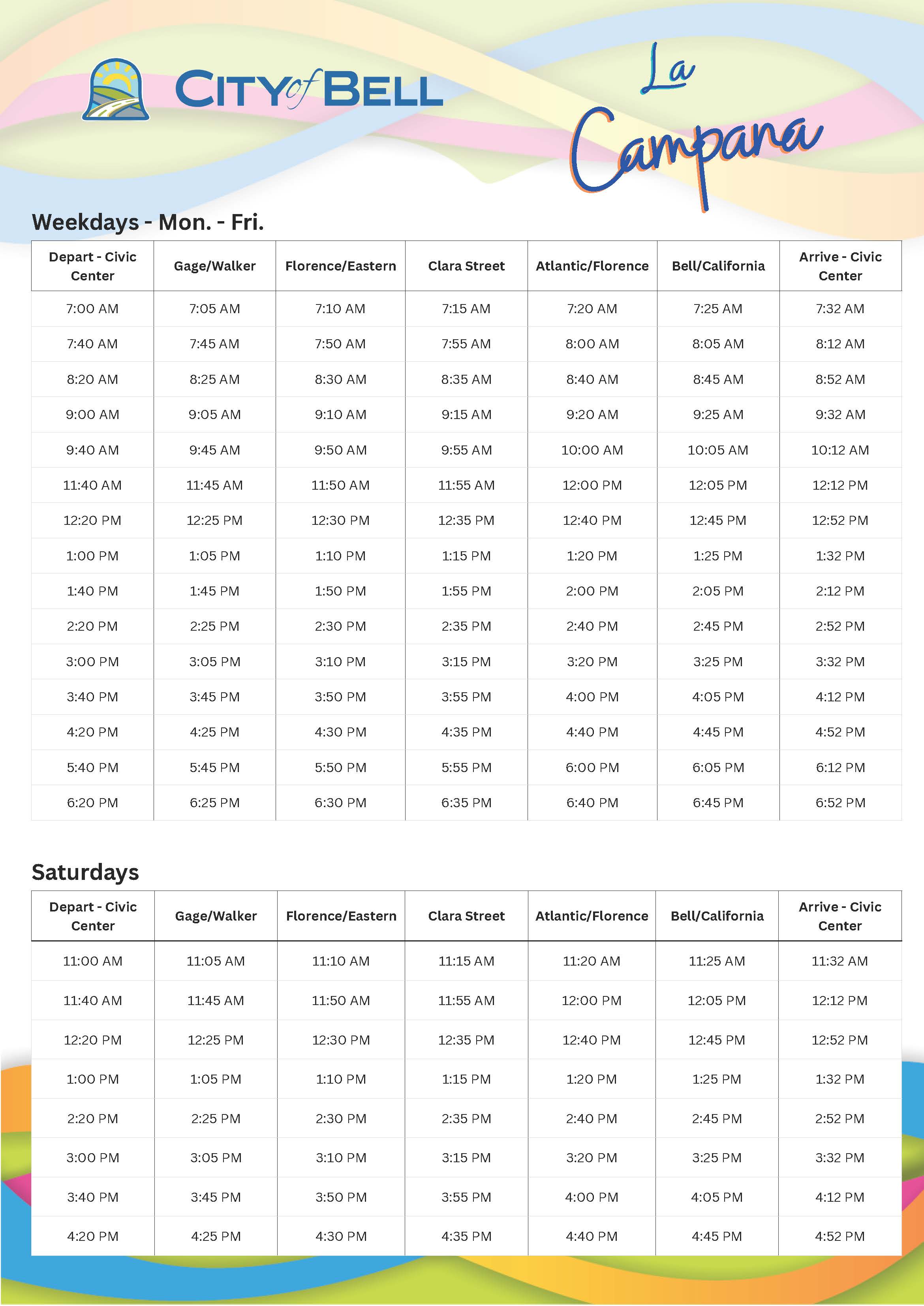 La Campana Schedule image.jpg